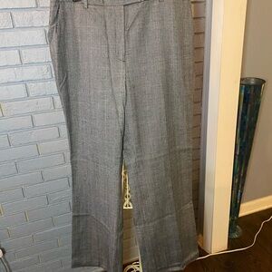 Women’s Wool Brooks Brothers Plaid Gray Pants Size 14 NWT